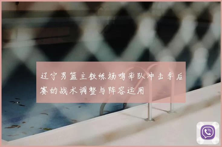 辽宁男篮主教练杨鸣率队冲击季后赛的战术调整与阵容运用